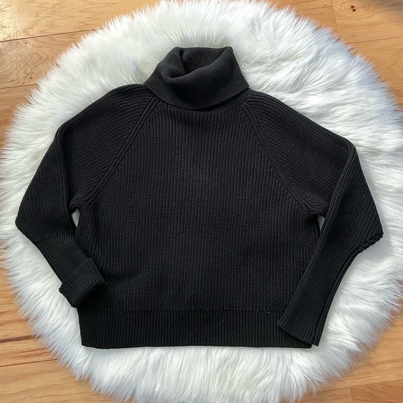 Alp N Rock Sweaters - Alp N Rock Black Ribbed Turtleneck Sweater Size Small